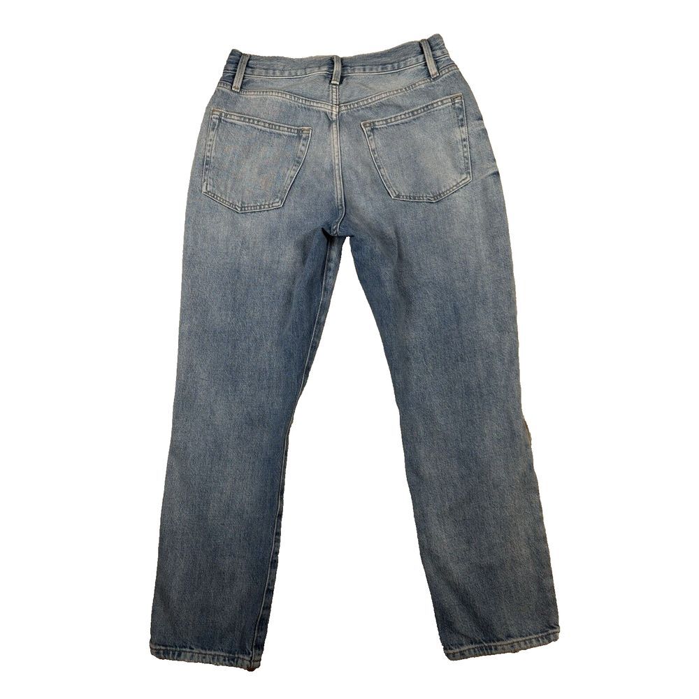 Frame Jeans Womens 27‎ Blue Le Original Distressed Light Wash 90s Y2K Straight - Picture 2 of 12